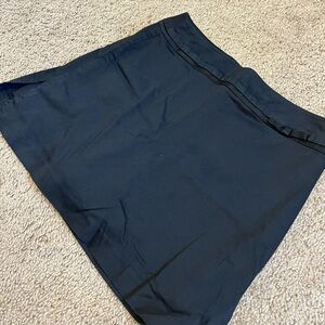 Vintage 90s Alanni Black Ribbon Detail Mini Skirt Skort Size 8 Academia Preppy